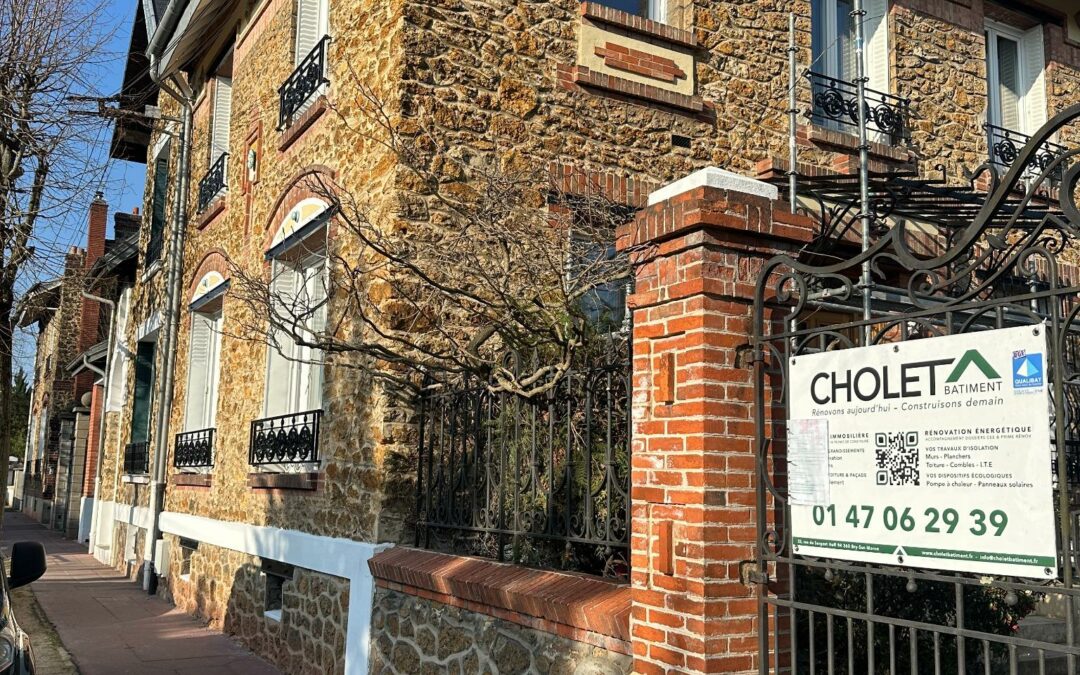 Ravalement de façade d’une maison en meulière à Saint-Maur-Des-Fossés